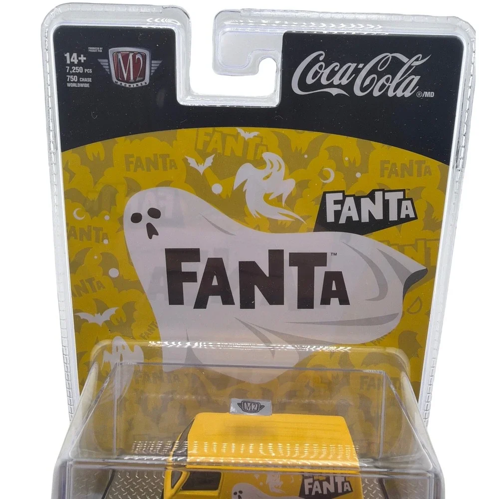 M2 Machines 1964 Dodge A100 Panel Van Fanta Halloween Yellow New Limited Edition